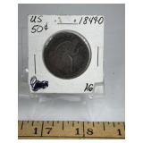 1849-O SEATED LIBERTY HALF (AG)