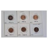 6- LINCOLN WHEAT CENTS