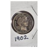 1902-P BARBER DIME FULL LIBERTY