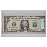 ~INK ERROR~ 2017 $1 STAR FILLED IN SOLID