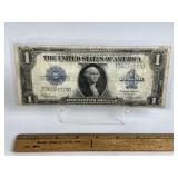 1923 SILVER CERTIFICATE HORSE BLANKET $1 BILL