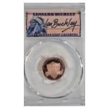 2022-S LEN BUCKLEY SIGNED PENNY PCGS PR70RD DCAM