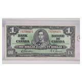 1937 $1 CANADA BANK NOTE (CHOICE AU)