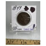 1849 BRAIDED HAIR LARGE CENT