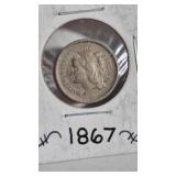 1867 3 CENT NICKEL