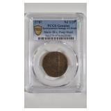 1787 NEW JERSEY COLONIAL COIN 1/2 PENNY PCGS GRADE