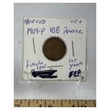 1909-P 'VDB' WHEAT CENT (VG)