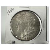 1886 - XF MORGAN SILVER DOLLAR