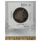 1854-O SEATED LIBERTY HALF DOLLAR
