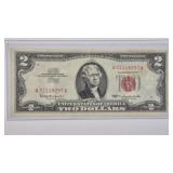 1963 $2 RED SEAL LEGAL TENDER NOTE (VF+)