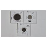 3 MEXICO COINS