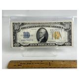 1934A $10 YELLOW SEAL SILVER CERTIFICATE