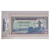 U.S. MILITARY CERTIFICATE 10C. SERIES 681 (GEM)