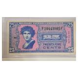 U.S. MILITARY CERTIFICATE 25C. SERIES 541 (UNC)