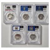 2005-S SILVER STATEHOOD QUARTER SET PCGS PR69DCAM