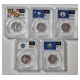 2000-S SILVER STATEHOOD QUARTER SET PCGS PR69DCAM