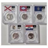 2003-S SILVER STATEHOOD QUARTER SET PCGS PR69DCAM