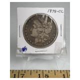 1878-CC MORGAN SILVER DOLLAR (VG)