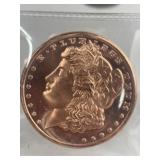 1oz. COPPER ROUND MORGAN