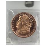 1oz. COPPER ROUND MORGAN
