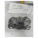 50- STEEL PENNIES