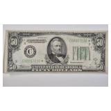 $50 1934B VINSON *STAR* NOTE Fr-2104-C (VF+) PHILI
