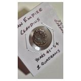 ROMAN EMPIRE CLAUDIUS 41-54 1 QUADRANS COINAGE
