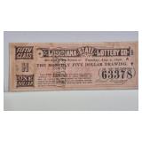 $1 1892 LOTTERY TICKET!! LOUISIANA STATE