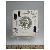 1964-D WASHINGTON QUARTER (PROOF-LIKE)