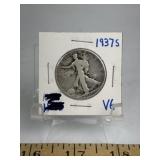1937-S WALKING LIBERTY HALF (VG)