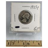 1935-P WASHINGTON QUARTER
