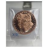 1oz. COPPER ROUND MORGAN