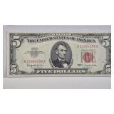 1963 $5 RED SEAL LEGAL TENDER (CU)