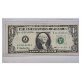 1995 $1 EXPERIMENTAL WEB NOTE PLATE -1 / 10 (VF+)