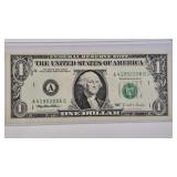 1995 $1 EXPERIMENTAL WEB NOTE PLATE 3 / 10 (VF+)