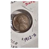 1912-S LINCOLN PENNY (F+)