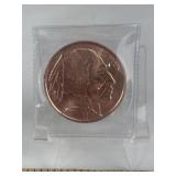 1oz. COPPER ROUND BUFFALO