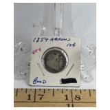 1854 SEATED LIBERTY DIME 'ARROWS' (G)