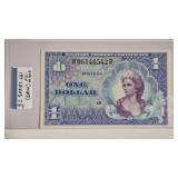 $1 U.S. MILITARY CERTIFICATE SERIES 661 (GEM)