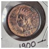 1900 GEM BU INDIAN HEAD CENT
