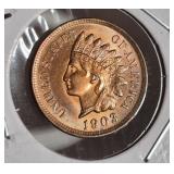 1903 RED GEM BU INDIAN HEAD CENT