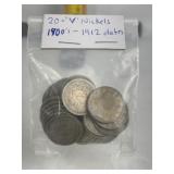 20- 'V' NICKELS