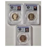3-- 2016-S PRESIDENT DOLLAR SET PCGS PR69DCAM