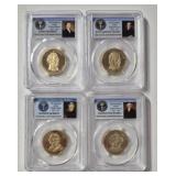 4-- 2008-S PRESIDENT DOLLAR SET PCGS PR69DCAM
