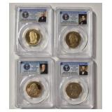 4-- 2010-S PRESIDENT DOLLAR SET PCGS PR69DCAM