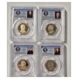 4-- 2013-S PRESIDENT DOLLAR SET PCGS PR69DCAM