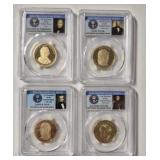 4-- 2009-S PRESIDENT DOLLAR SET PCGS PR69DCAM
