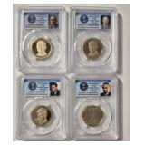4-- 2015-S PRESIDENT DOLLAR SET PCGS PR69DCAM