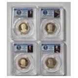 4-- 2014-S PRESIDENT DOLLAR SET PCGS PR69DCAM