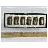 SMALL STERLING SILVER SHAKER SET OF 6